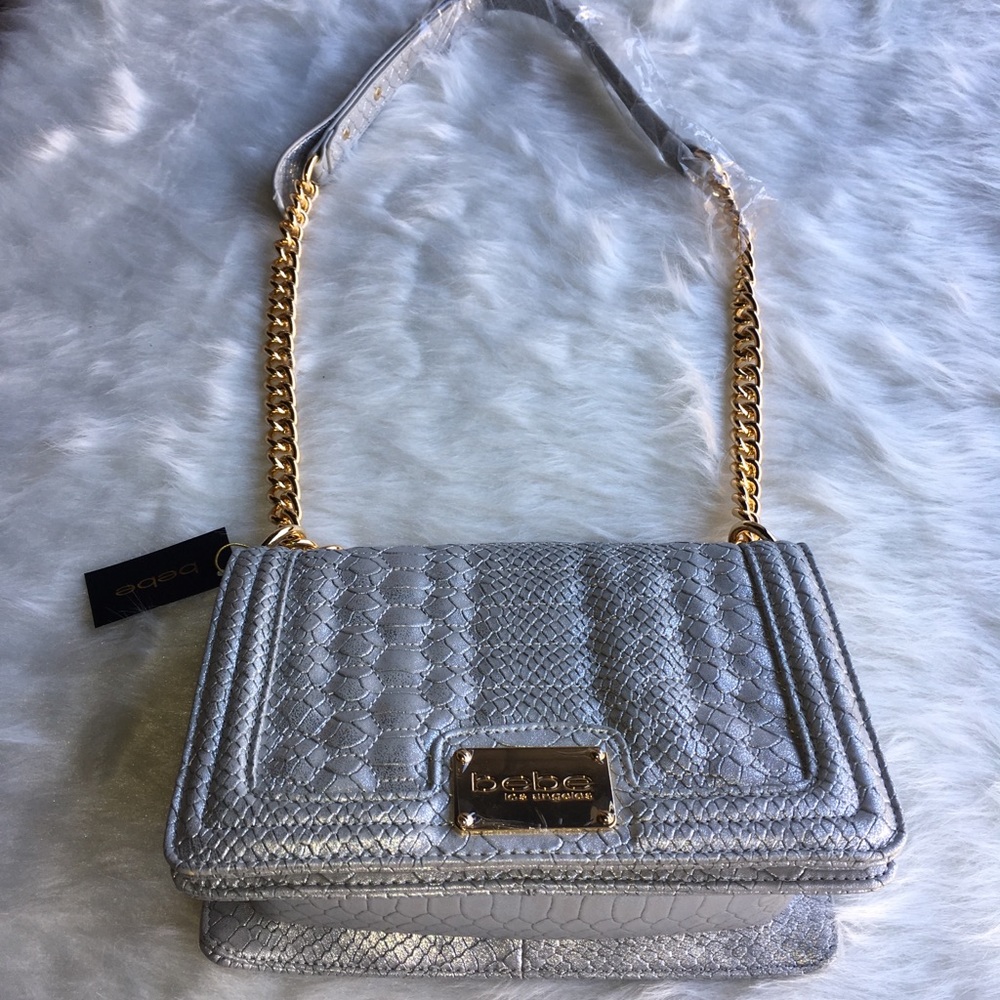 💎✨bebe Gillian Crossbody Silver with Gold Chain✨ - Picture 7 of 8
